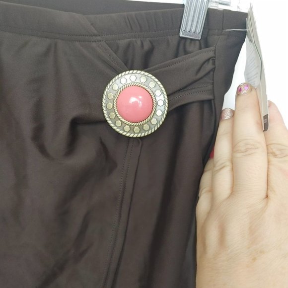 Brown swim skirt size 16 - Picture 2 of 7